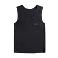thumbnail image 2 of BLTIBY 2025 Girls Tank Top Summer Cotton Sleeveless T Shirt for Teen Toddler Infant Round Neck Solid Color Casual Fashion Blouse Black 11-12 Years, 2 of 4