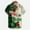 Green, variant on BLTIBY Christmas Button Up Shirt for Men Fun Xmas Printed Casual Lapel Short Sleeve Hawaiian Santa Shirts Fashion Casual Tops with Pockets Blue 4XL