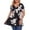Black, variant on Fesfesfes Womens Oversized T Plus Size Women Short Sleeve Printed V-Neck Boho Blouse Basic Tee Tunic Tops Tshirt for Women 20(XXXXXXL)