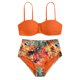 thumbnail image 5 of MKLEKYY Trajes De Baño Completo Mujer Womens Bikini Sets High Waisted Two Piece Swimsuits Floral Print Swimwear Swimsuits, 5 of 5