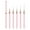 Pink, variant on LIANGP Fine Liner Brush Nail Art Striping Brushes 7/9/11/15/25mm Thin Line Nail Brush Detail Drawing Brush Gel Nail Polish Brush
