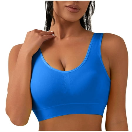 Haoxianjian Women s Shapewear Underwear v Neck Sports Bra Soft Seamless Brassiere Racerback Yoga Bra Workout Crop Tank Top with Built in Bra
