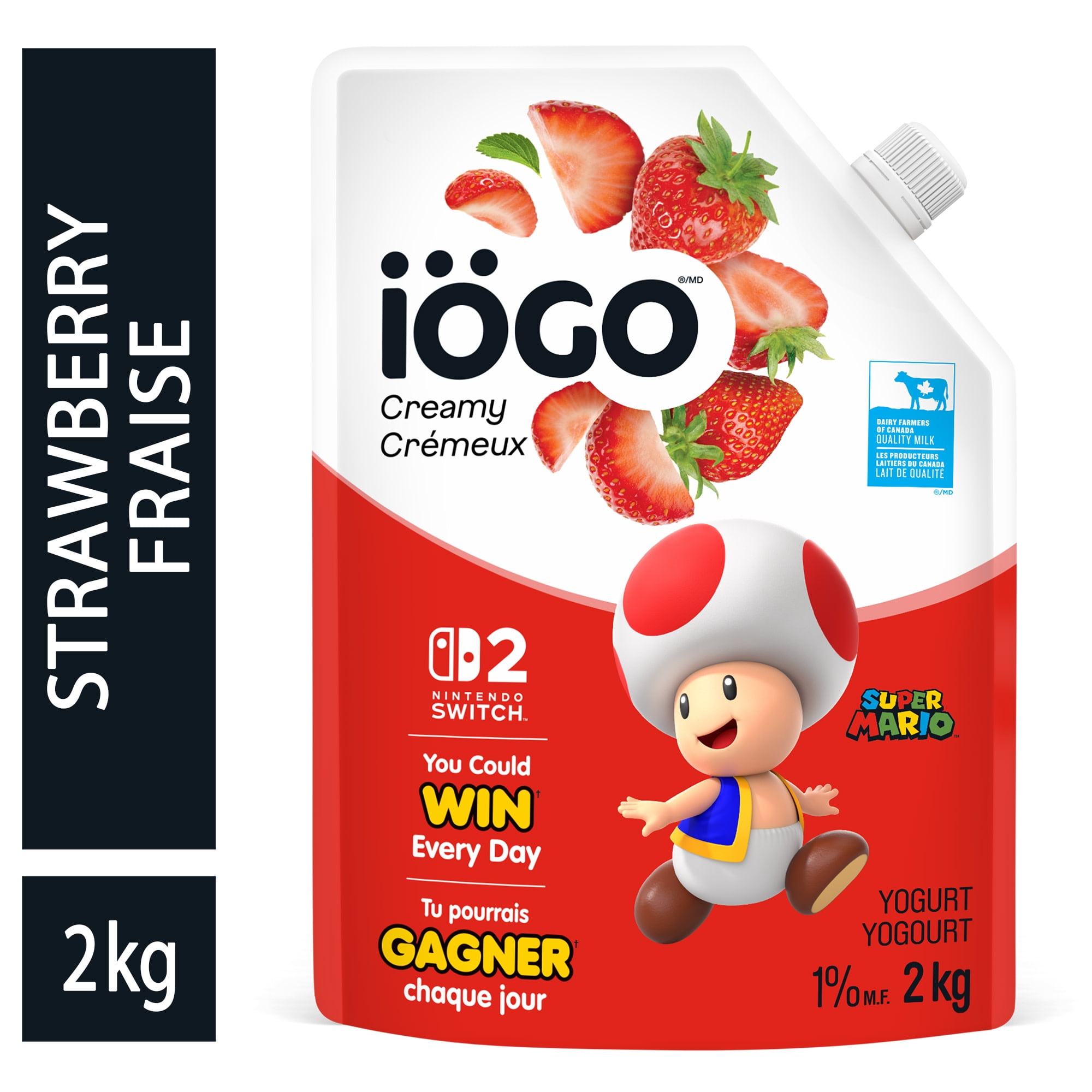 iÖGO Strawberry Yogurt Pouch 1%