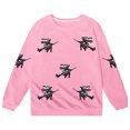 thumbnail image 5 of SJLDQY Halloween Sweatshirts for Kids Hallowmas Graphic Long Sleeve Crewneck Sweatshirt Fall Winter Lined Casual Pullover Tops, 5 of 5