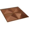 thumbnail image 6 of 19 5/8"W x 19 5/8"H Richmond EnduraWall Decorative 3D Wall Panel, Bright Coat Copper (Covers 2.67 Sq. Ft.), 6 of 6