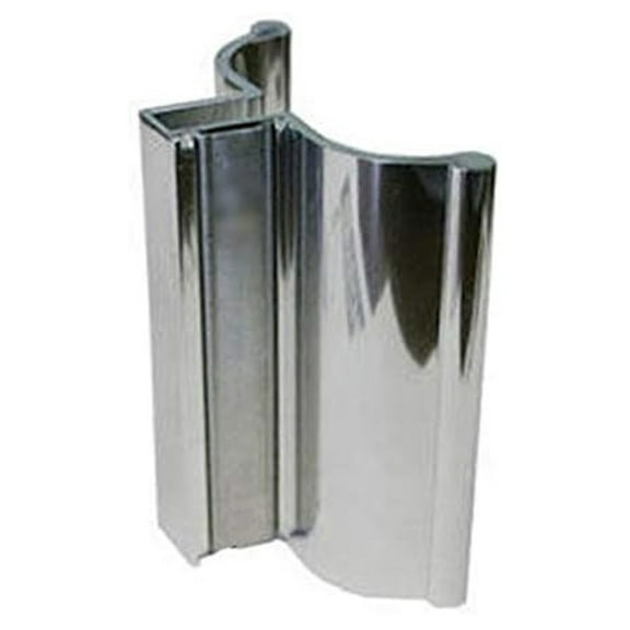 GordonGlass 3" Bright Chrome Frameless Shower Door Handle with Metal Strike