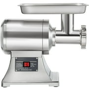 VEVOR 550lbs/H Electric Meat Grinder,1100W Commercial Sausage Stuffer Filler Stainless Steel 220 RPM 1.5HP for Industrial and Home Use, 550LB, Sliver