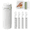 1set White003, variant on 2026 New 4 in 1 Travel Dispenser Bottle, Refillable Leak Proof Travel Bottles for Toiletries, Portable Travel Containers Cream Transparent with Scale and Label for Shampoo Lotion Conditioner(Green,1)