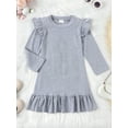 thumbnail image 4 of GXFC Baby Girls Fall Tunic Dress 6M 12M 18M 2T 3T Toddler Girls Long Sleeve Ruffle Dress for Kids Girls, 4 of 8