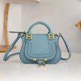 thumbnail image 5 of Mini bolso de mano de piel de becerro granulada de 21 cm, bolso de mano tipo bandolera de alta calidad, bolso de marca para mujer, tendencia 2024, 5 of 5