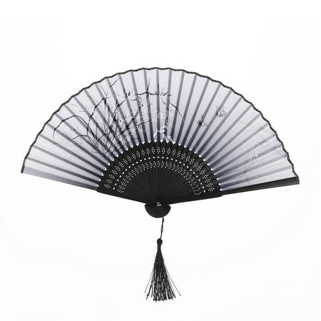 

Fan Folding Fans Japanese Handheld Hand Vintage Craft Ancient Cosplay Held Chinese Retro Wedding Style Floding Folded