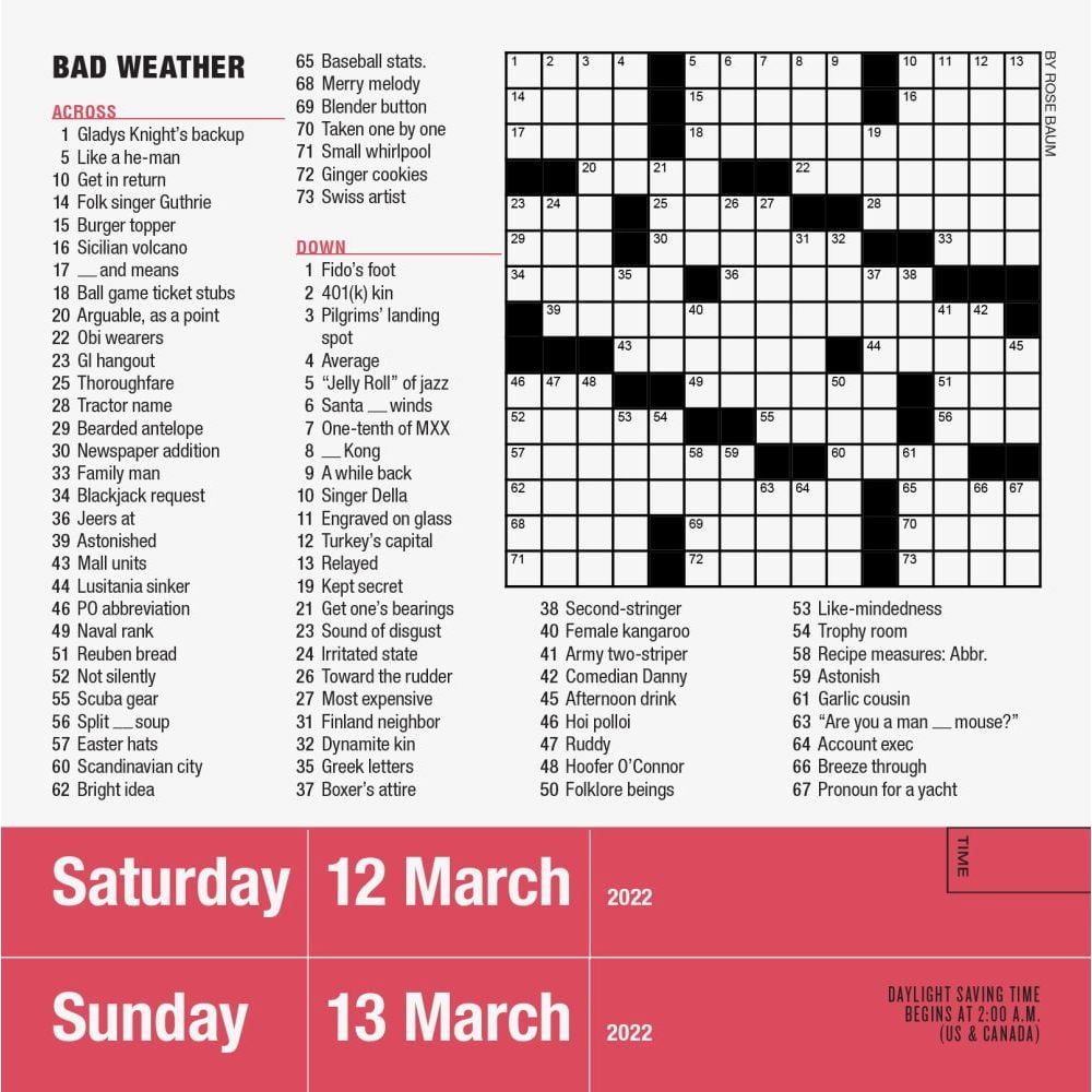 Mensa 10-Minute Crossword Puzzles Page-A-Day Calendar 2022 : A Year of  Difficult and Fun Puzzles (Calendar) - Walmart.com
