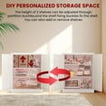 thumbnail image 6 of GLZ'HOME Kitchen Pantry Cabinet,34.6" White Pantry Storage Cabinet with 2 Tier Adjustable Shelves and 2 Doors,Freestanding Cupboard,Metal Pantry Cabinets for Living Room Kitchen Assembly Required, 6 of 9