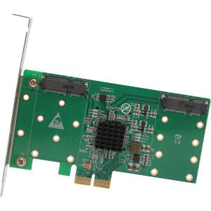 IO Crest 4 Port mSATA to PCI-e x2 Adapter with RAID - Serial ATA/600 - PCI Express 2.0 x2 - External - RAID Supported - 0, 1, 10 RAID Level - 4 mSATA Interface(s) - Mac, Linux,