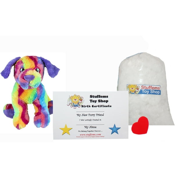 Make Your Own Stuffed Animal Mini 8 Inch "Candy" the Dog Kit No