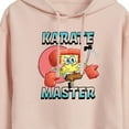 thumbnail image 3 of SpongeBob SquarePants - Karate Master - Juniors Cropped Pullover Hoodie, 3 of 6