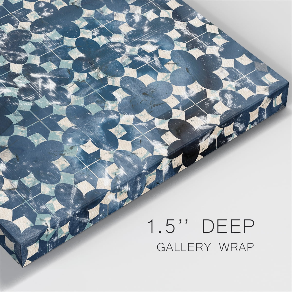 Wexford Home Tile-Dye VII-Premium Gallery Wrapped Canvas, 32" x 32" - Ready to Hang