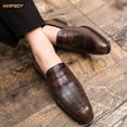 thumbnail image 3 of Men's Warm Penny Loafers Slip-On Dress Shoes Comfortable Non-Slip Business Casual Walking Shoes for Office and Daily Wear, 3 of 8