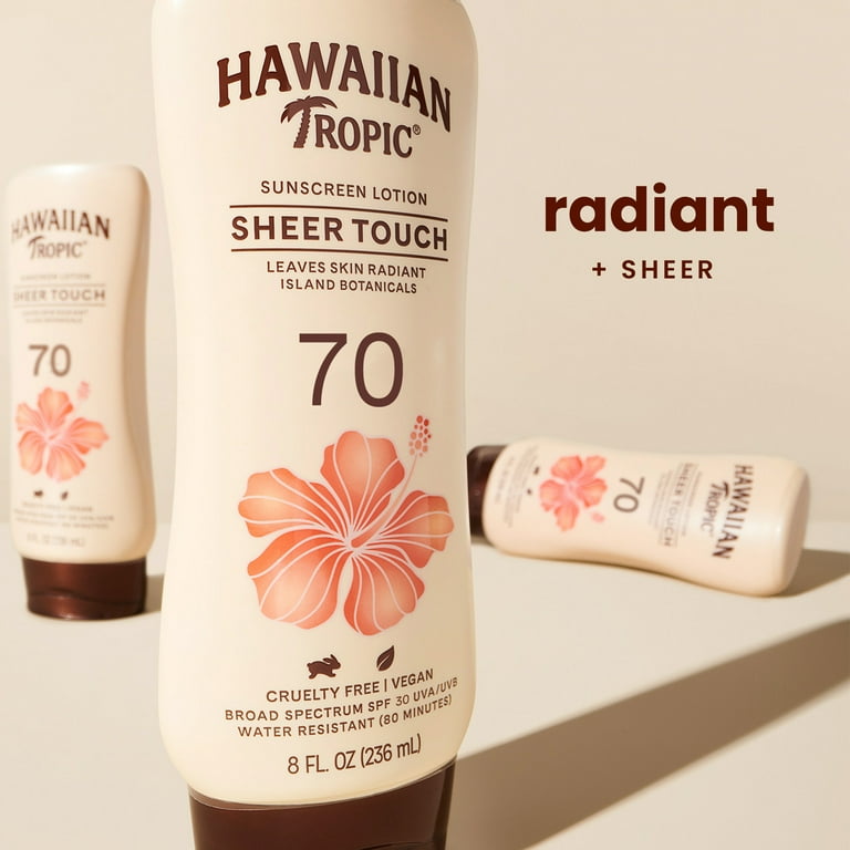 日焼け止め HAWAIIAN TROPIC Sunscreen Lotion 70 Hawaiian Tropic Sheer Touch Ultra Radiance Lotion Sunscreen