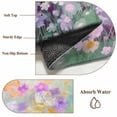 thumbnail image 6 of 2.7'x5' Area Rugs, Teal Spring Floral Indoor Outdoor Area Rug for Living Room Bedroom, Modern Oil Painted Daisy Botanical Washable Bathroom Rugs Kitchen Floor Carpet Mats Home Decor Aesthetic, 6 of 8