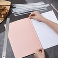 thumbnail image 3 of 120Pcs White Thermal Glue Strips 11.3x0.1inch Long Thermal Pictures Binding Glue Strips for Albums Crafts Textbook Books 1mm Thick White, 3 of 9