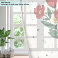 thumbnail image 4 of Yayeee Window Curtains Set of 2 for Living Room Light Filtering 63"x52", Beige Cute Flower, 4 of 7