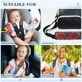 thumbnail image 5 of Car Seat Strap & Belt Covers - Flannel Material, Velcro Design, All-Season Use, 2-Piece Set (S&M Sizes)，Red Roses, 5 of 8