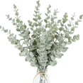 thumbnail image 2 of 10 piezas de tallos de eucalipto, hojas de eucalipto artificiales para el hogar, ramo de flores, centro de mesa, decoración de boda, decoración navideña, 2 of 5