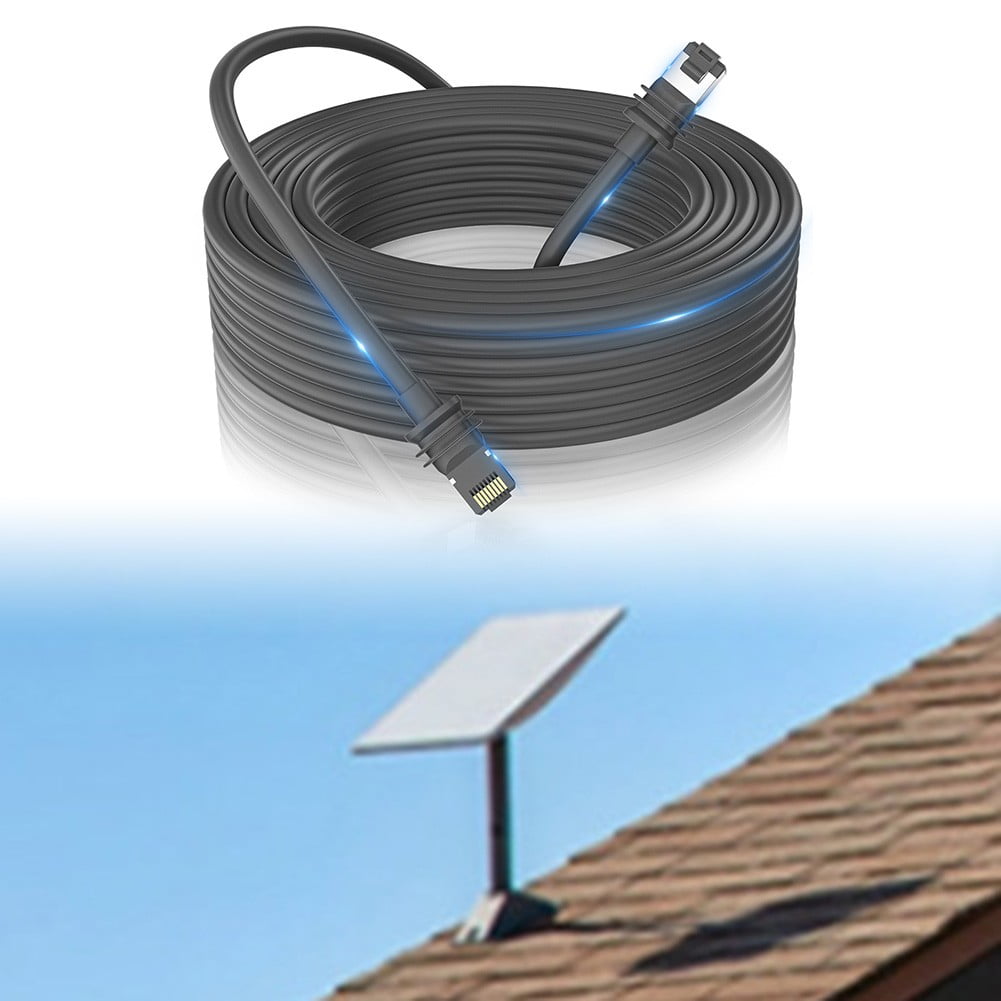 Replacement Cable Extension for Starlink Standard V3 Gen 3 Waterproof Outdoor Ethernet Cable High Speed 2000Mbps