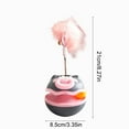 thumbnail image 3 of Interactive Cat Toys for Indoor Cats with Feathers & Bells,Tumbling Rolling Ball Cat Enrichment Toy, Cute Pounce Pal Cat Toy for Kittens of All Ages-Gray, 3 of 6