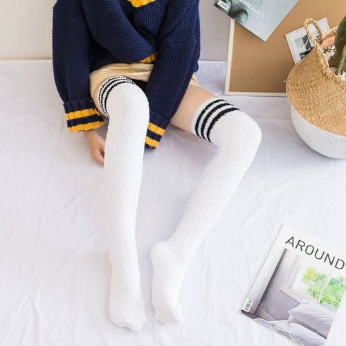 over the knee fuzzy socks