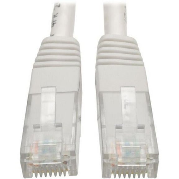 25 ft Cat6 Gigabit Molded Patch Cable Rj45 M-m 550mhz 24awg - White