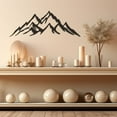thumbnail image 5 of LaModaHome Abstract Mountain Art, Hiking Lovers Gift, Nature Inspired Metal Wall Decor, Home Office Accent, Unique Design for Modern Rustic InteriorsHome Decoration Gift -9.8"x26.6"/25x67.5cm, 5 of 5