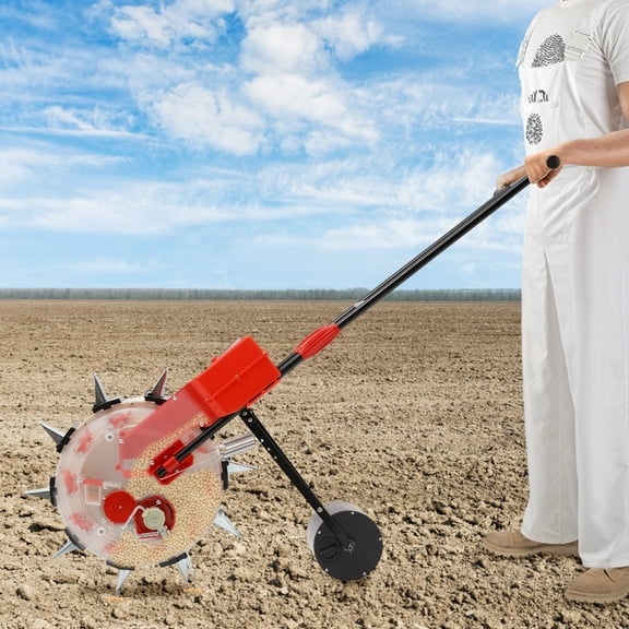 1 PCS Garden Seeder, Garden Push Seeder, Hand-Push Seeder, Applicable Seeds Size: 3-15mm/0.12-0.59in