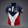 thumbnail image 2 of xunjiayanmaoyi Men's 9/11 25th Annv Polo Shirt Never Forget Loose Fit Patriotic Graphic Knit Blnd S-3XL Multicolor 1Pc First Responder Vet Daily Casual Memorial Wear, 2 of 5