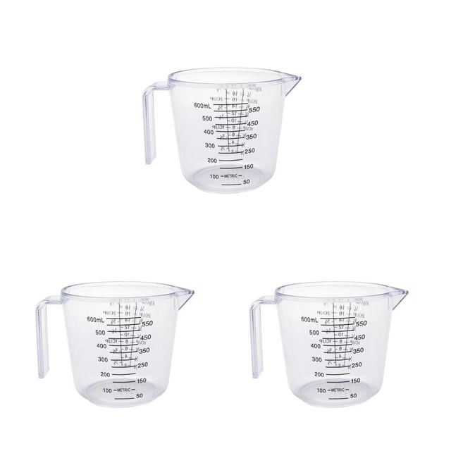 Bearachild 3 Tallas Medición Jarra Plástico Transparente Cocina Hornear Juego Harina Azúcar Type4 NO4 Bearachild CBP092434