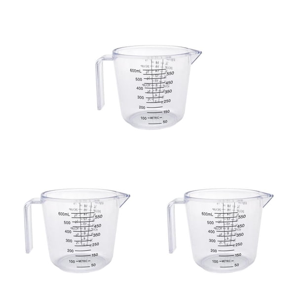 Monstrate 150/300/600ml Plastic Measuring Cups Pastry Kitchen Liquid Measurement Multi Tool Container Measure Cooking Jug Type1 NO1