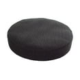 thumbnail image 1 of Funda elástica para taburete, diámetro 11-15", asiento de fibra de poliéster elástica, lavable y resistente al polvo. Redondo negro para 28-38cm, 1 of 9