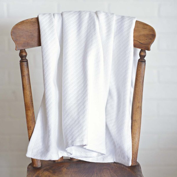 Download Soft White Farmhouse Kids Baby Blankets Cotton Textured Solid Color Rectangle Throw - Walmart ...