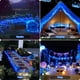 thumbnail image 3 of Guirnalda de luces solares JMEXSUSS, paquete de 4, 100 LED azules, 10 m, IP65, 3 of 8
