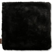 18 X 18 Throw Pillow Case ONLY, Lumbar Couch Pillow Case Limited 2-tone Baby Black Panther Faux Fur Pillowcase 1 PCS, Decorative Luxury Style Cushion Cover for Sofa, Bedroom, ECT Covers,Hidden Zipper