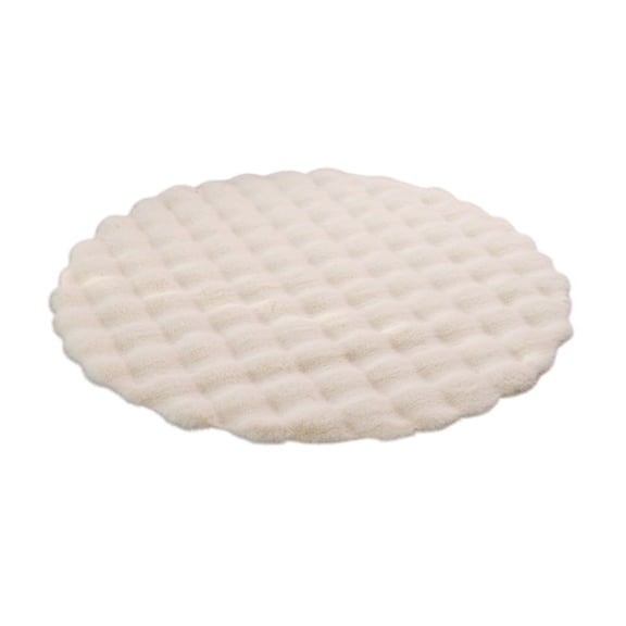 Leodye 1PCS Round Contemporary Area Rug Soft Non-slip Home Living Room Tea Table Bedroom Porch Entry Doormat -15.74x15.74 in