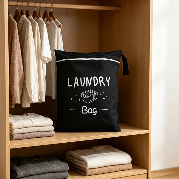 Portable Travel Storage Bag With Zipper Closure,Water Resistant Oxford Fabric Organizer Tote For Laundry Clothing Accessories,Foldable Utility Carry Bag For Travel Camping Daily Storage