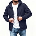 thumbnail image 5 of Men's Jackets Hooded Zip Up Casual Lightweight Windbreaker Jacket with Pockets Spring Fall Fashion Clothes, 5 of 9