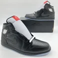 thumbnail image 1 of HV5177-010 N I-K-E A i r-Jor-dan 1 Mid SE Shoes Black White Wolf Grey Men's Sizes Vary, 1 of 6