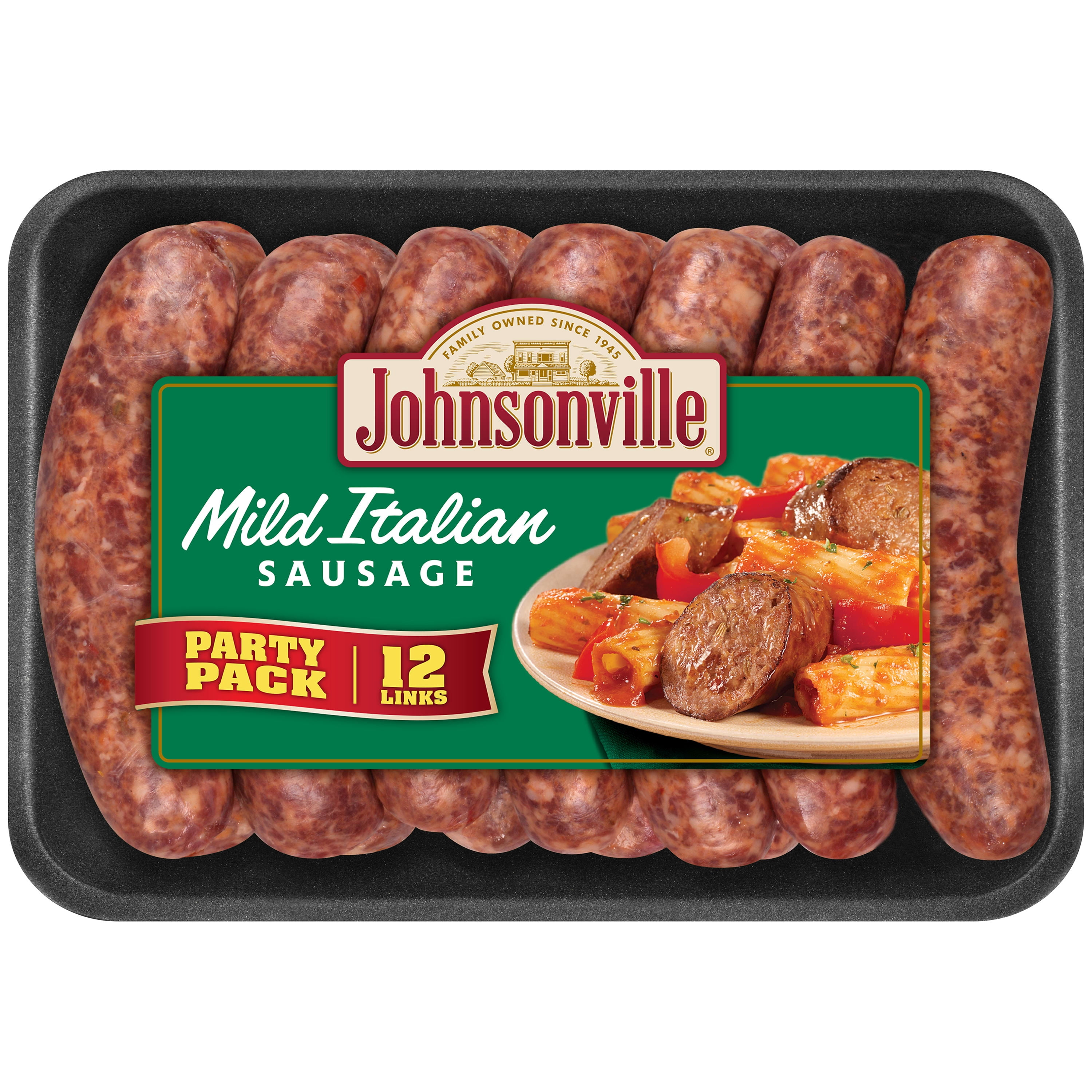 Johnsonville Mild Italian Sausage, 12 Links, 2 lb 13 oz (Fresh)
