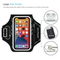 thumbnail image 4 of JEMACHE Running Armband for iPhone 16 15 14 13 12 11 Pro, Samsung Galaxy S25 S24 S23 S22, Gym Workouts Arm Band (Black), 4 of 7