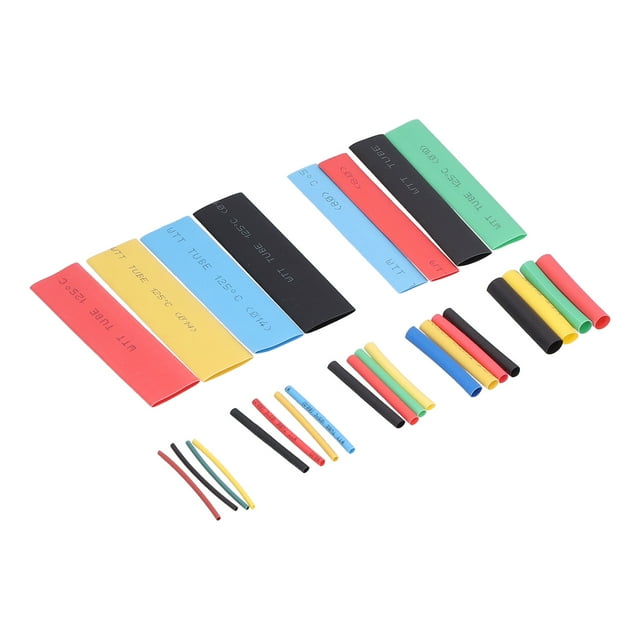 Electric Connection Tubes, Heat Shrink Tubing Kit Multiple Sizes Insulated Polyolefin for Cables Bundling for Daily Maintenance
