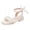 Beige, variant on Ymyiu Heels for Kids Girls Girls Sandals Low Heel Dress Pump Ankle Strap Flower Party Shoes for Little Kid/Big Kid Size 3.5 (Black,Big Kids 3.5)