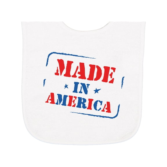 Inktastic Made in America Baby Terry Cloth Bib